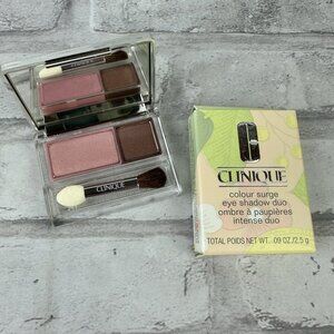 Clinique Strawberry Fudge Color Surge EyeShadow Duo Full Size New .09 Oz NEW